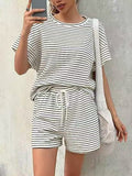 Women's Striped Two-Piece Set