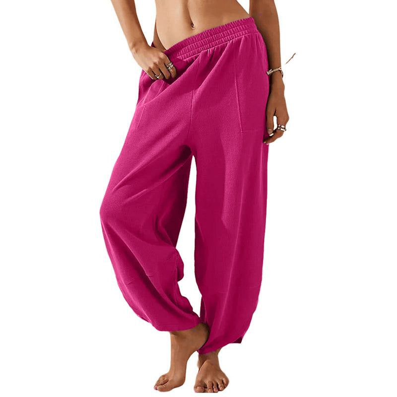 Women's wide-leg trousers, casual pants